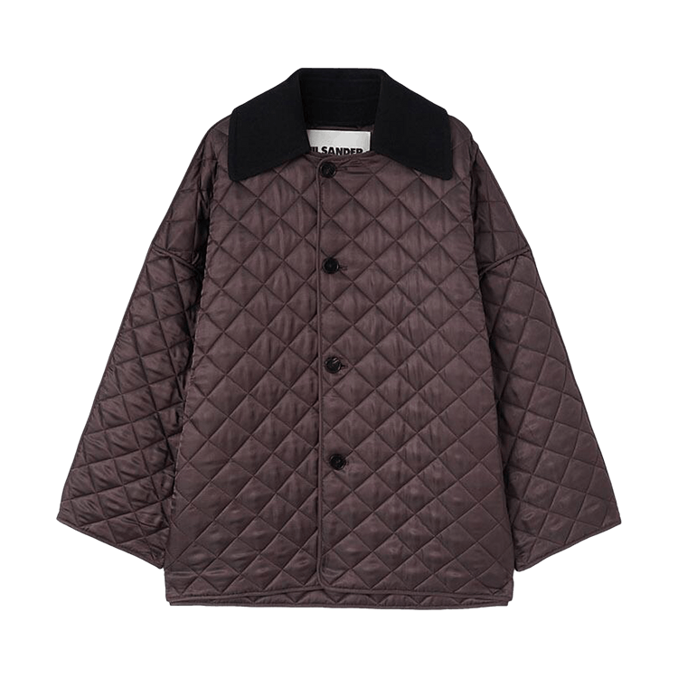 Jil Sander Quilted Maxi Jacket "Blackberry"