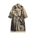 Jean Paul Gaultier Trompe L'Oeil Trench Coat 'Sand/Black'