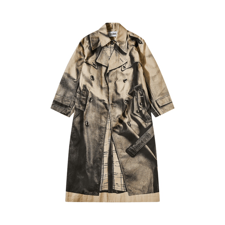 Jean Paul Gaultier Trompe L'Oeil Trench Coat 'Sand/Black'