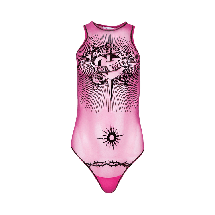 Jean Paul Gaultier Safe Sex Bodysuit "Pink"