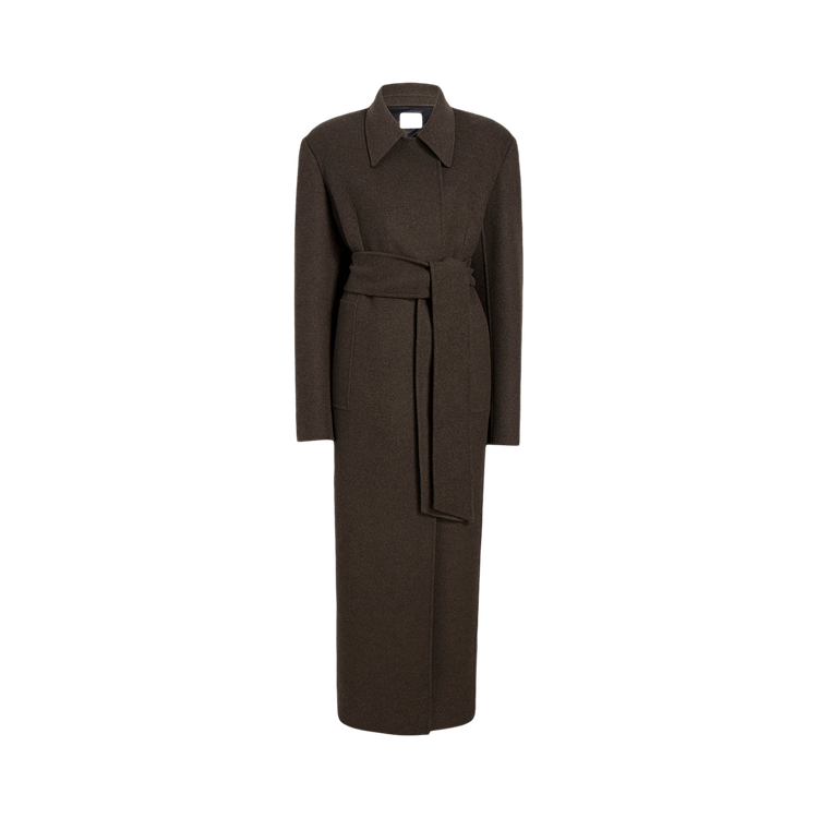 Khaite Lea Coat "Army Melang"