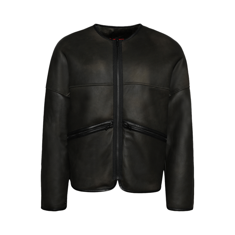 032C Buttery Shearling Jacket "Black"