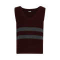 Bode Collegiate Vest "Maron Maroon"