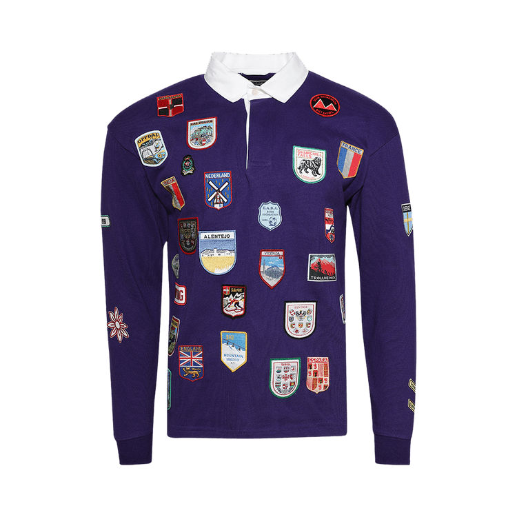 Bode Passport Patch Rugby Shirt "Prple Purple"
