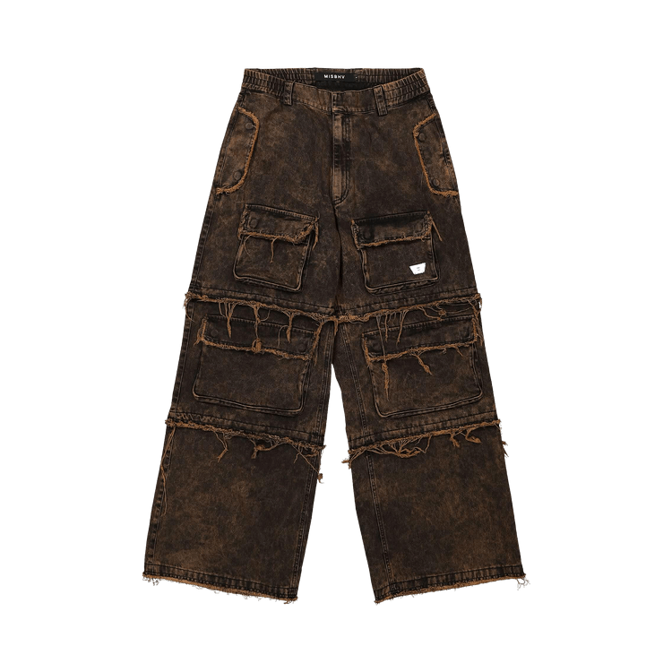 MISBHV Ibiza Oversize Cargo Trousers "Acid Black"
