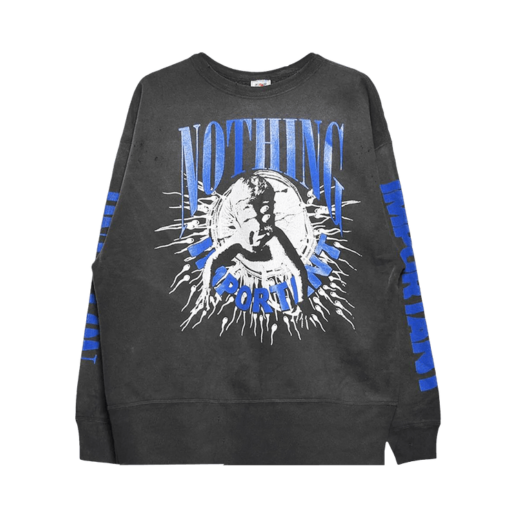 SAINT Mxxxxxx x Kosuke Kawamura Nothing Important Long-Sleeve Tee "Black"