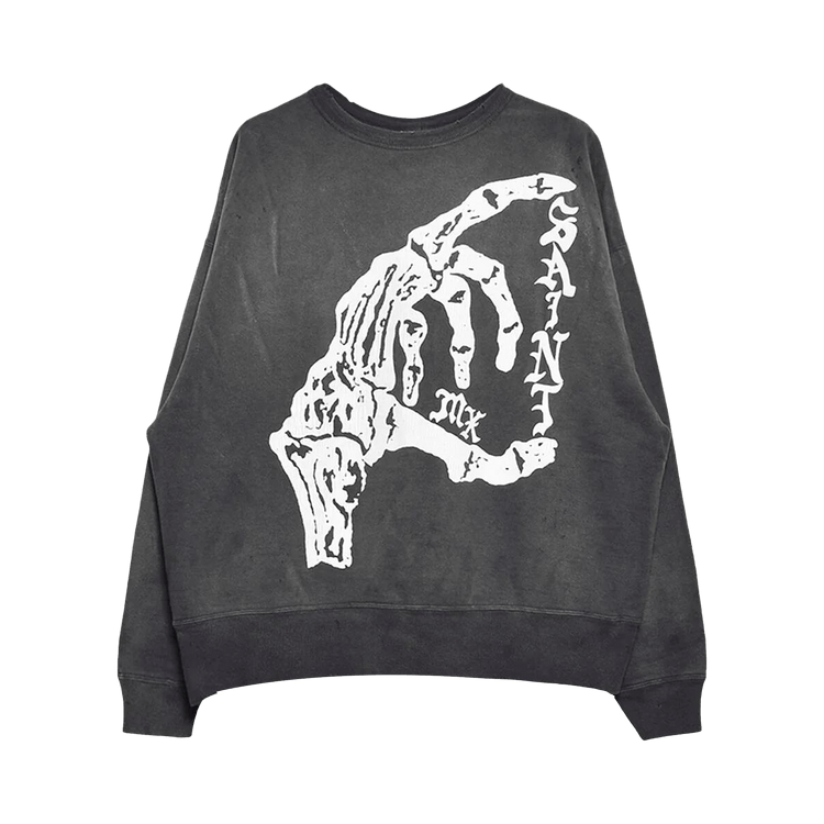 SAINT Mxxxxxx Bone Saint Crewneck Sweatshirt "Black"