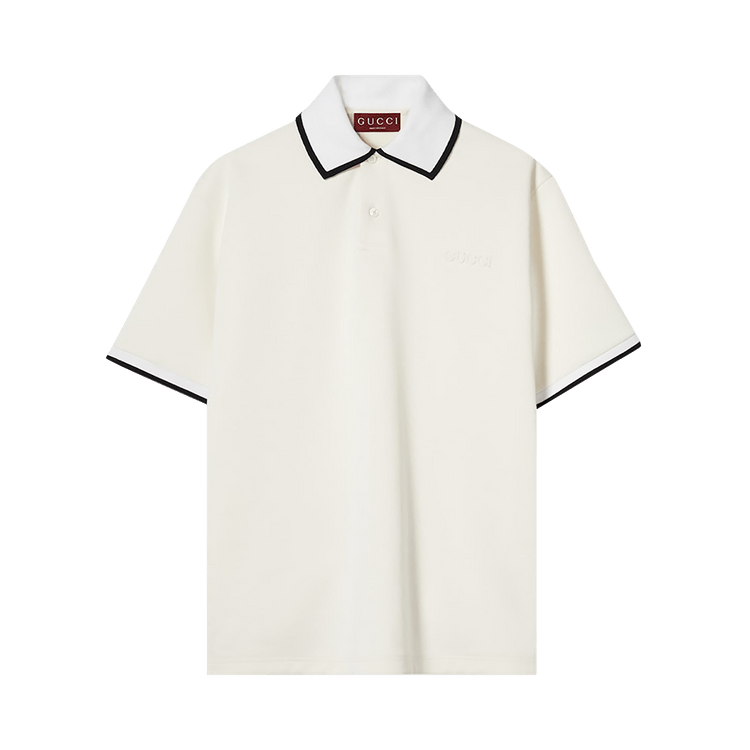 Gucci Piquet Polo Top "White"