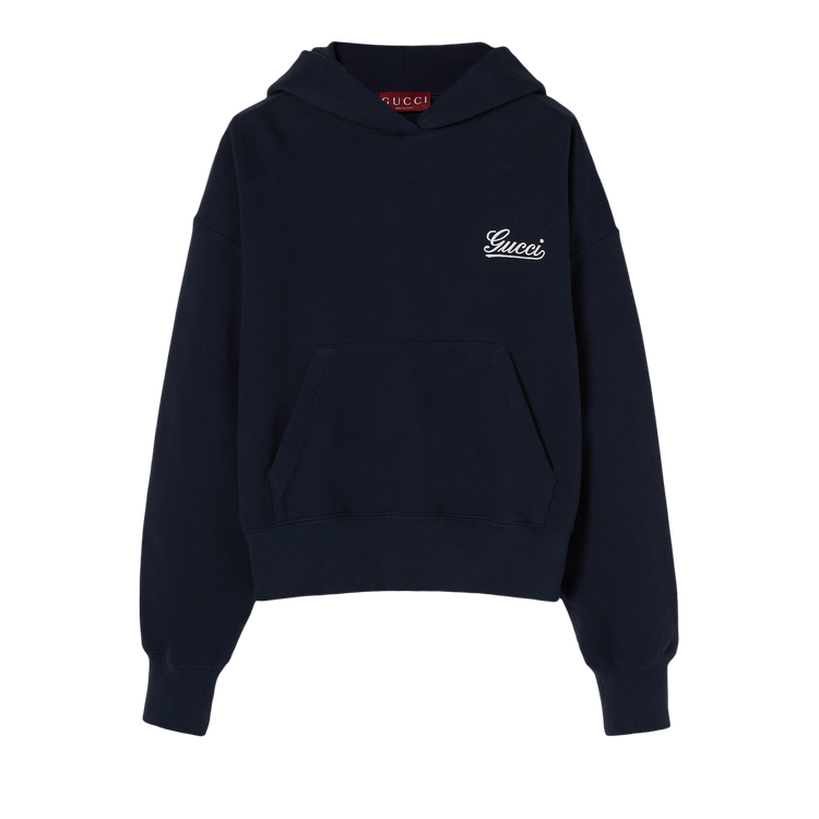 Gucci Jersey Hoodie "Navy"