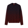 Gucci Degrade Wool Jacquard Sweater "Ink/Bordeaux"