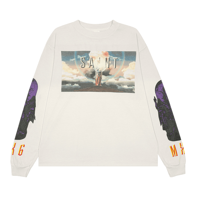 SAINT Mxxxxxx Saint Pictures Long-Sleeve Tee "White"