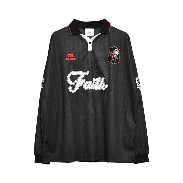 SAINT Mxxxxxx Faith Soccer Shirt "Black"