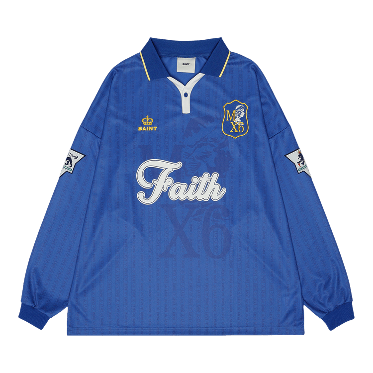 SAINT Mxxxxxx Faith Soccer Shirt "Blue"