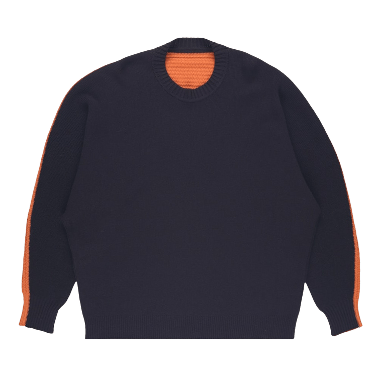 Homme Plissé Issey Miyake Drawing Knit Sweater "Brown"