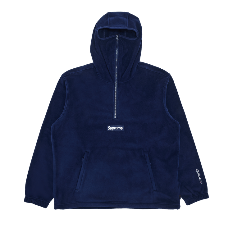 Supreme Polartec Facemask Half Zip Hooded Sweatshirt "Navy"