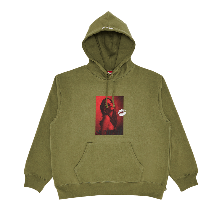 Supreme Kate Moss Hooded Sweatshirt "Light Olive"