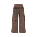 Feng Chen Wang Deconstruction Printed Sweatpants "Coffee"