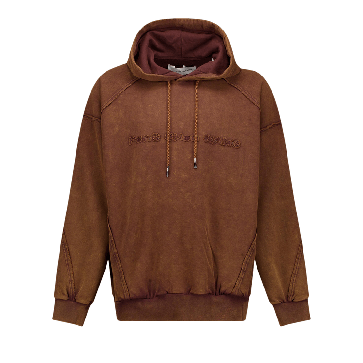 Feng Chen Wang Washed Hoodie "Brown"