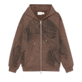 Feng Chen Wang Deconstruction Printed Hoodie "Brown"