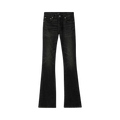 PURPLE BRAND Super Stack Flare Pants "Black"