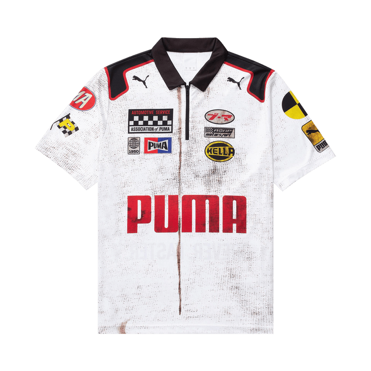 Puma x A$AP ROCKY Team Zip Polo "White"