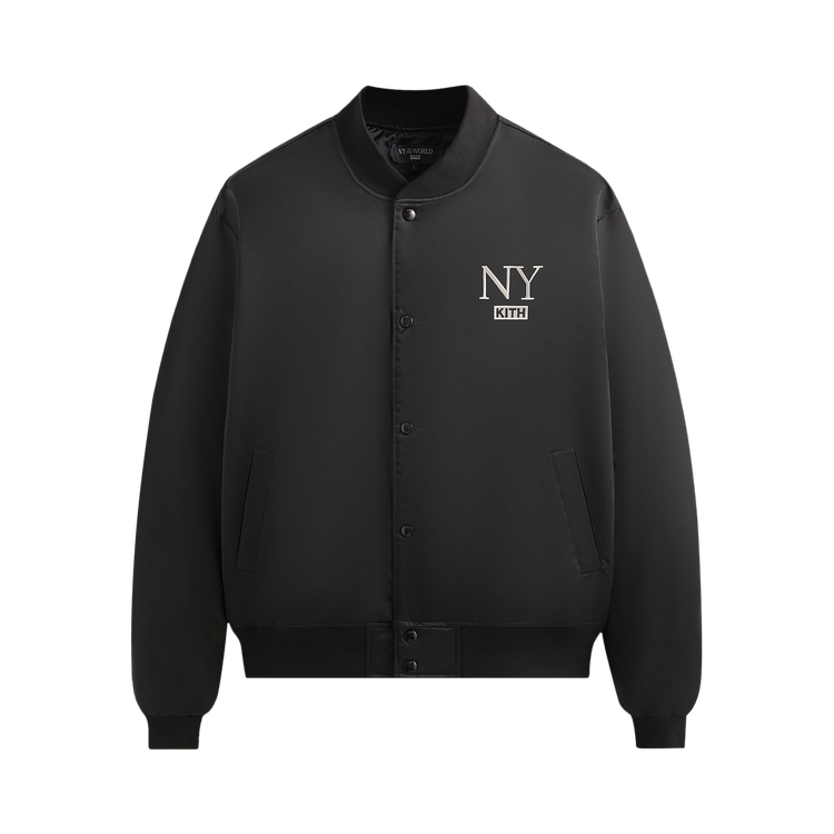 Kith NY to the World Satin Bomber Jacket "Black"