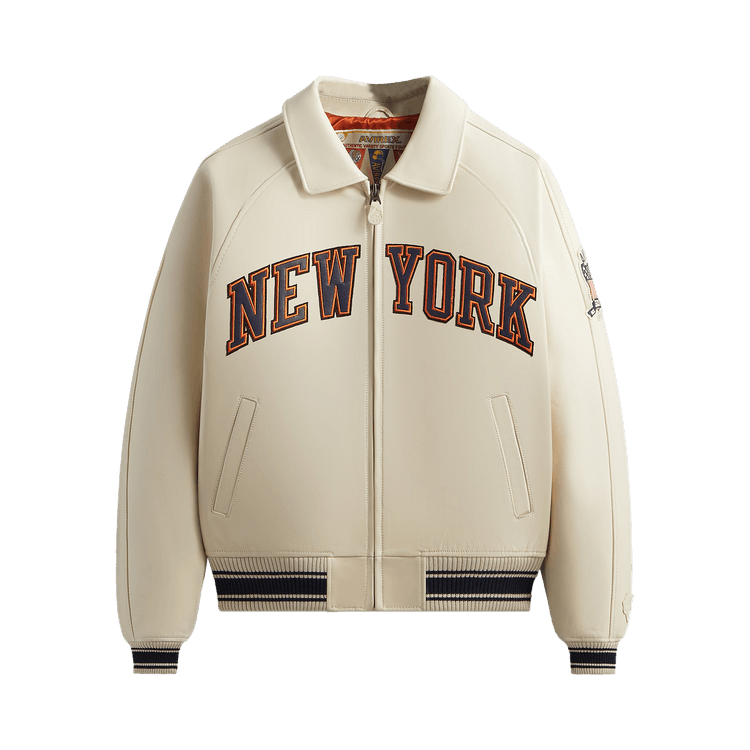 Kith & AVIREX For The New York Knicks Icon Jacket "Sandrift"