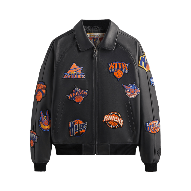 Kith & AVIREX For The New York Knicks Icon Jacket "Black"