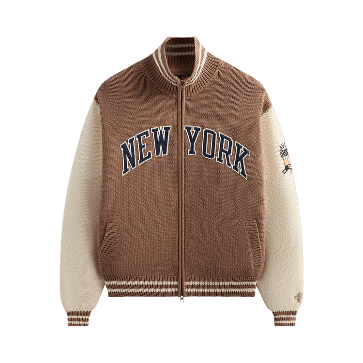 Kith & AVIREX For The New York Knicks Wings Wyona Full Zip Sweater "Stock"