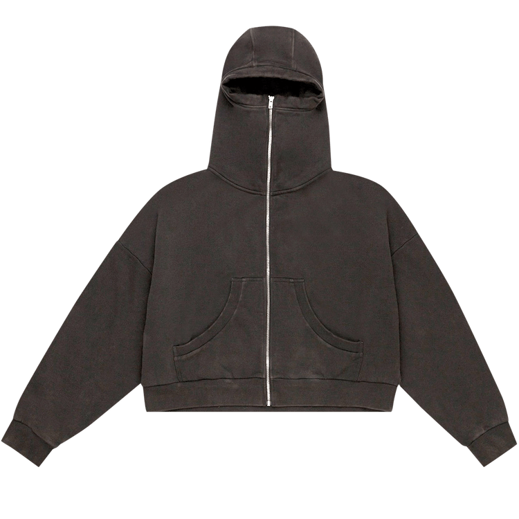 Entire Studios Full Zip Hoodie "Washed Black"