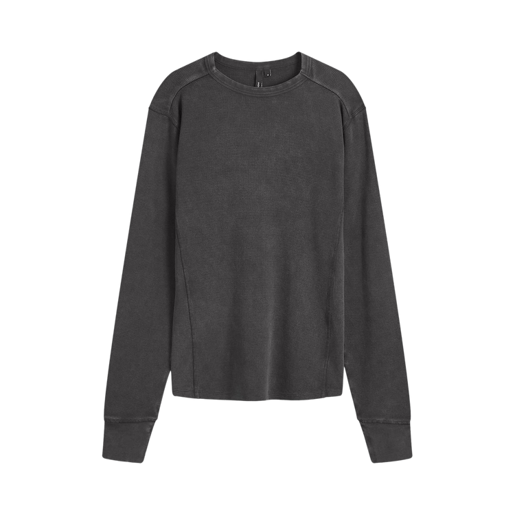 Entire Studios Thermal Long-Sleeve T-Shirt "Washed Black"