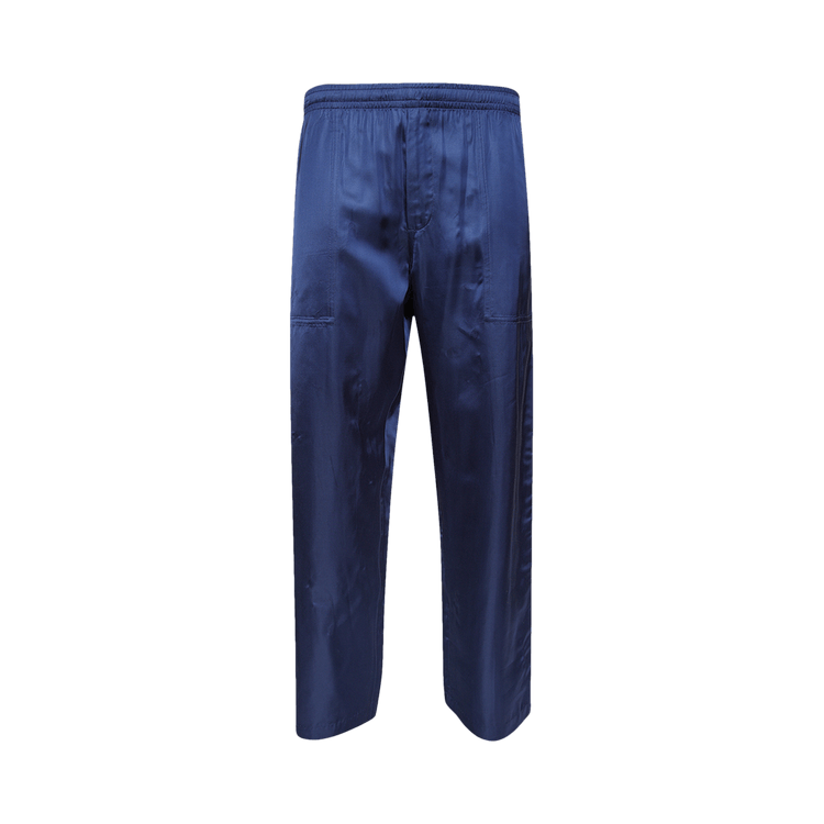 Bode Satin Track Pants "Blue/Yellow"