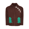 Bode Fir Motif Cardigan "Brown"