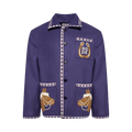 Bode Bronco Appliqué Jacket "Purple/White"