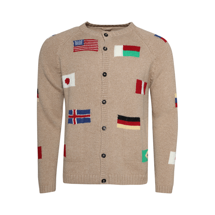 Bode Round The World Cardigan "Tan"