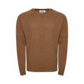 Jil Sander Wool Cashmere Crewneck Knit Top "Cinnamon"