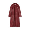 Jil Sander Leather Coat "Cedar Red"