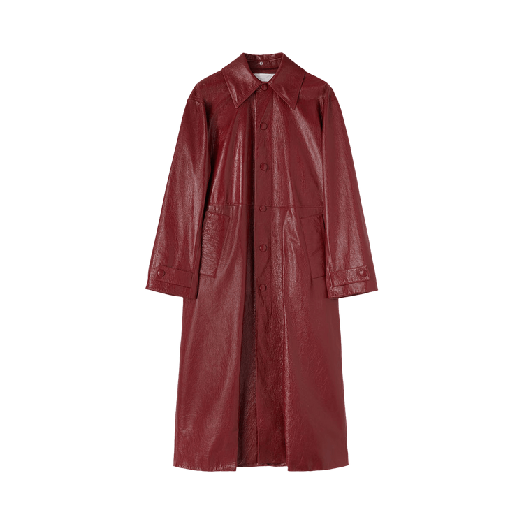 Jil Sander Leather Coat "Cedar Red"