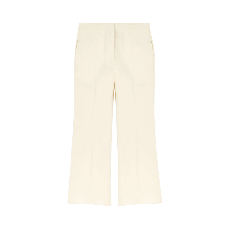Jil Sander High Waisted Cropped Trousers "Ecru"