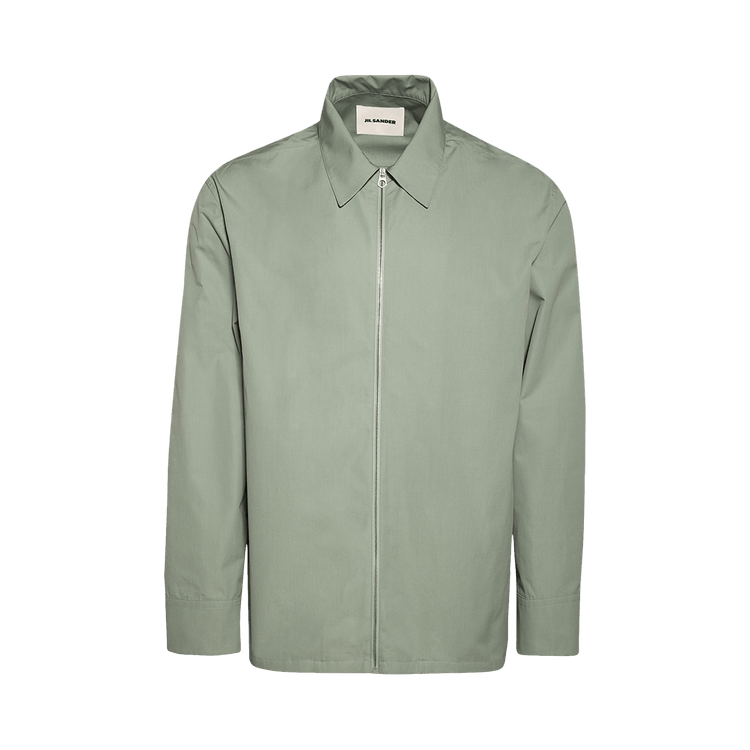 Jil Sander Zip Long-Sleeve Shirt "Powder Green"