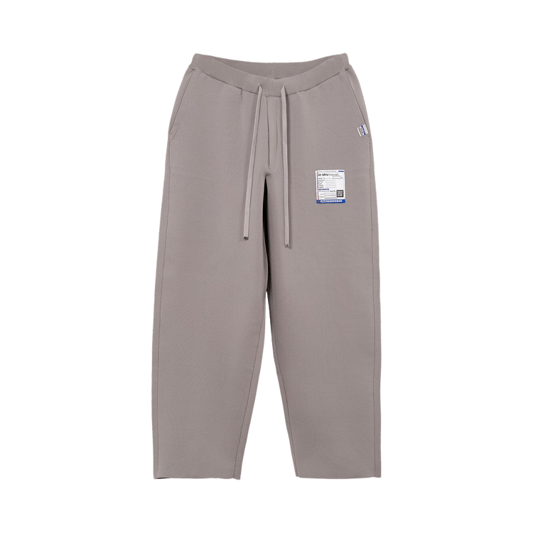 Maison Mihara Yasuhiro Milan Rib Easy Pants "Light Grey"