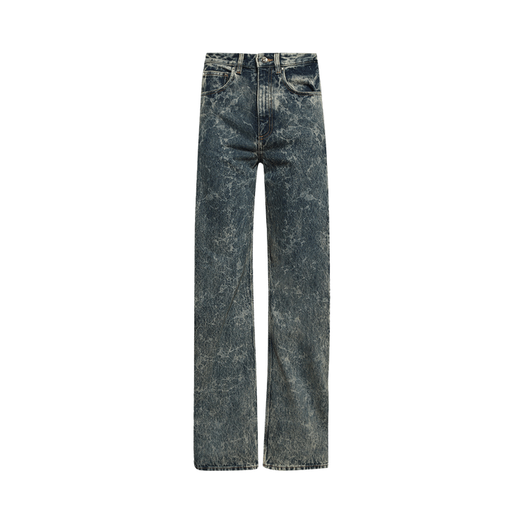 Rabanne Wide Leg Jeans "Acid Water Green"