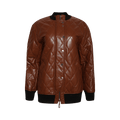 Rabanne Long Quilted Jacket "Chocolate"