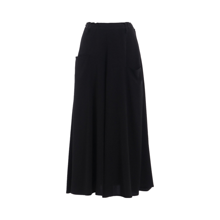 Y's Flowy A-Line Skirt 'Black'