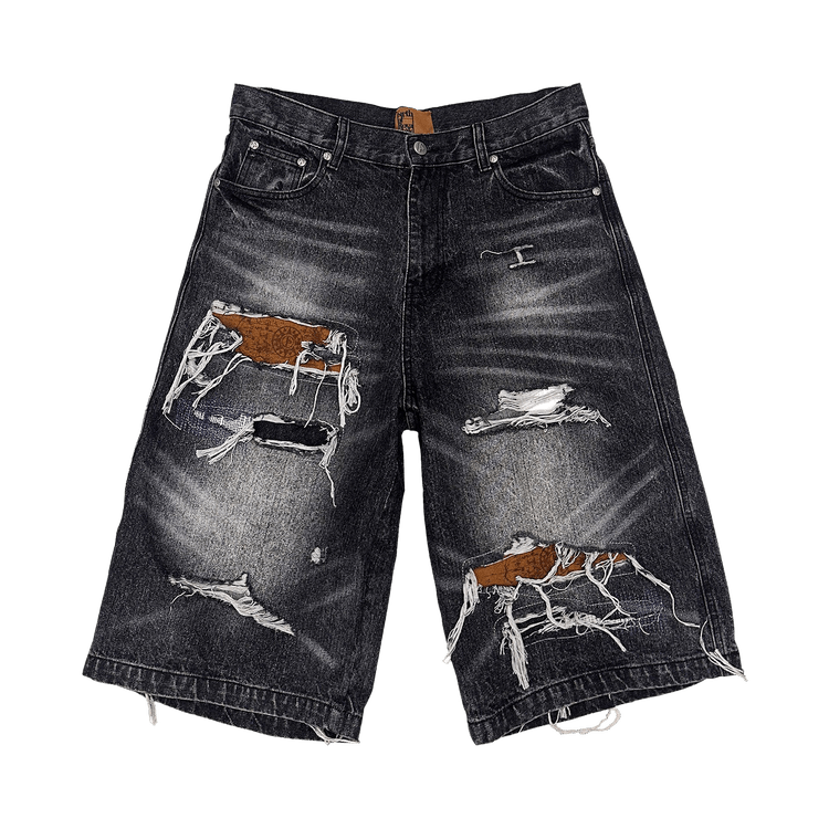 Birth Of Royal Child Nautical Treasure Map Destroyed Jorts "Black"