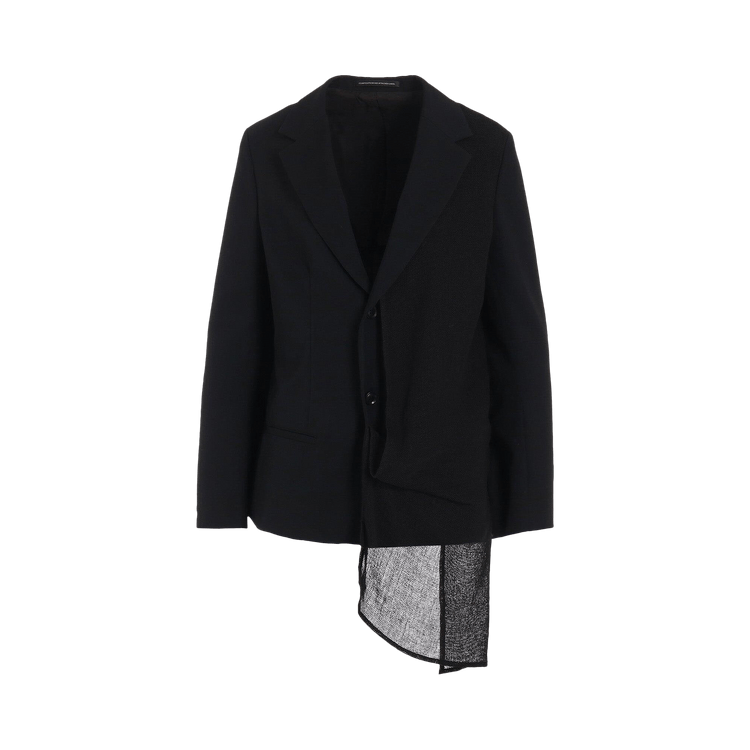 Y's Left Doubled Jacket 'Black'