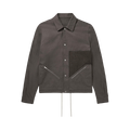 Rick Owens Tour Snap Front Jacket "Ash/Brown/Black"