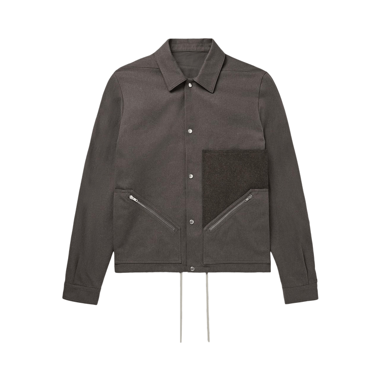 Rick Owens Tour Snap Front Jacket "Ash/Brown/Black"