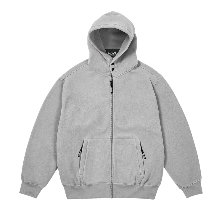 Palace Polartec Lazer Zip Hood "Concrete Grey"