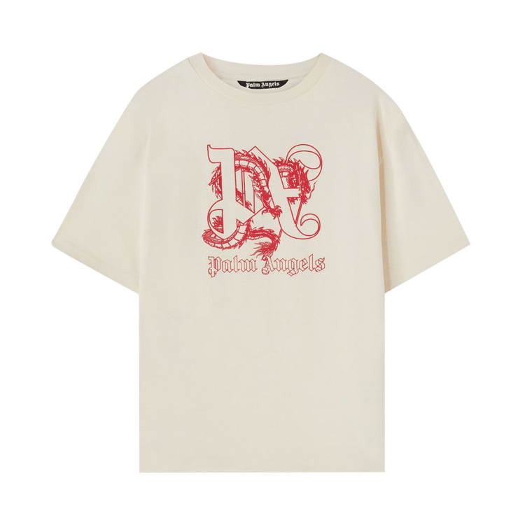 Palm Angels Dragon Lunar New Year Tee "Beige/Red"